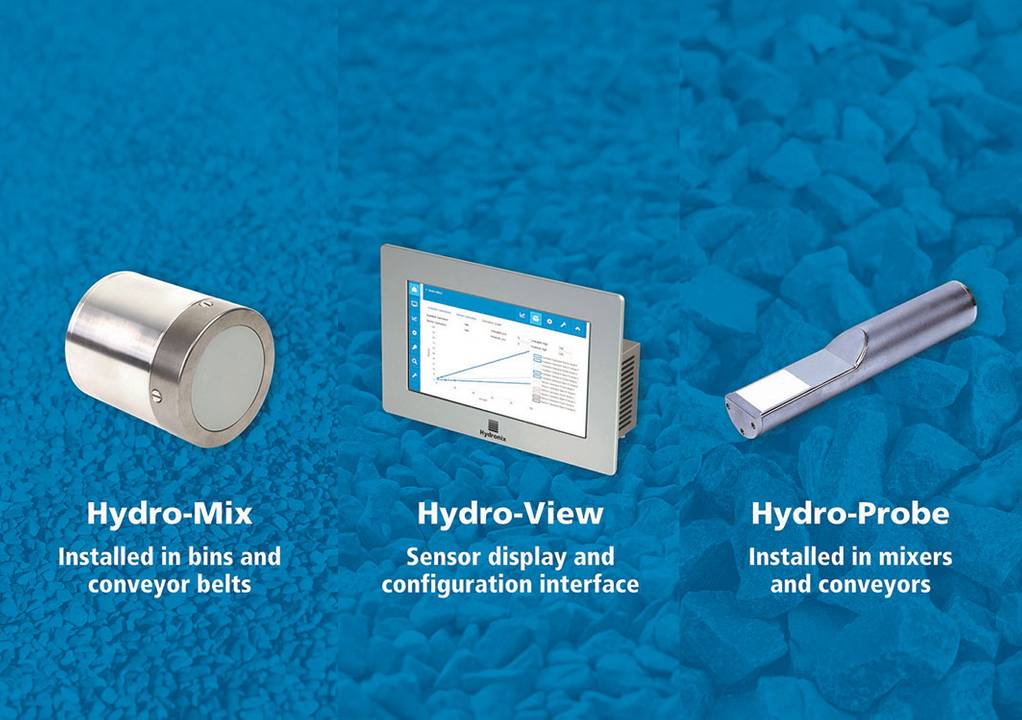 Hydronix moisture sensors with microwave technology